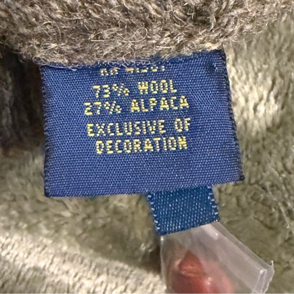 Polo by Ralph Lauren Khaki Checkered Crewneck Sweater - Picture 5 of 5